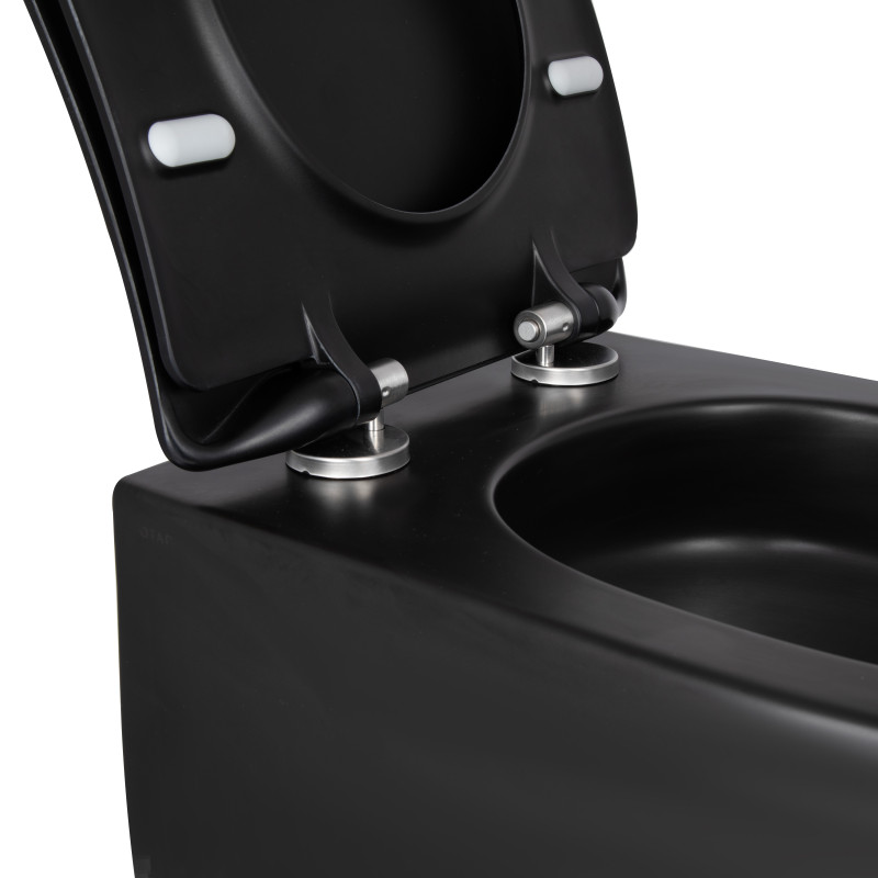 Qtap Унітаз підвісний Taurus безободковий з сидінням Soft-close QT2433084EUQMB