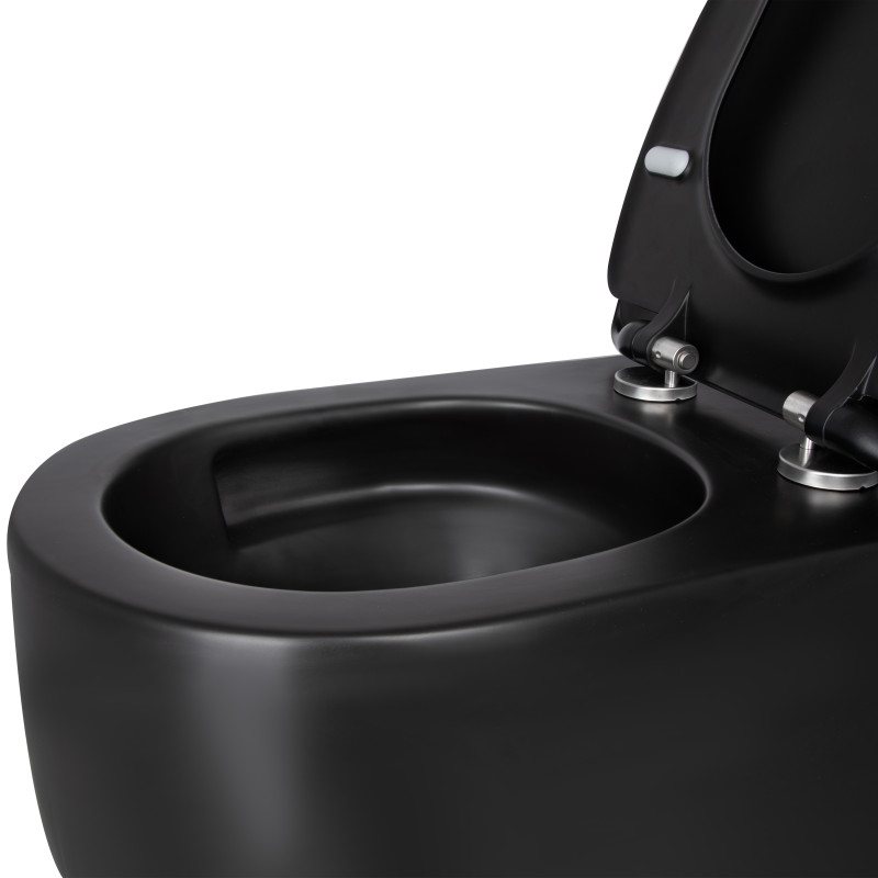 Qtap Унітаз підвісний Taurus безободковий з сидінням Soft-close QT2433084EUQMB