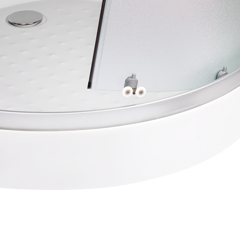 Lidz Гідромасажний бокс Tani SBM90x90.SAT.LOW.FR, скло Frost 4 мм