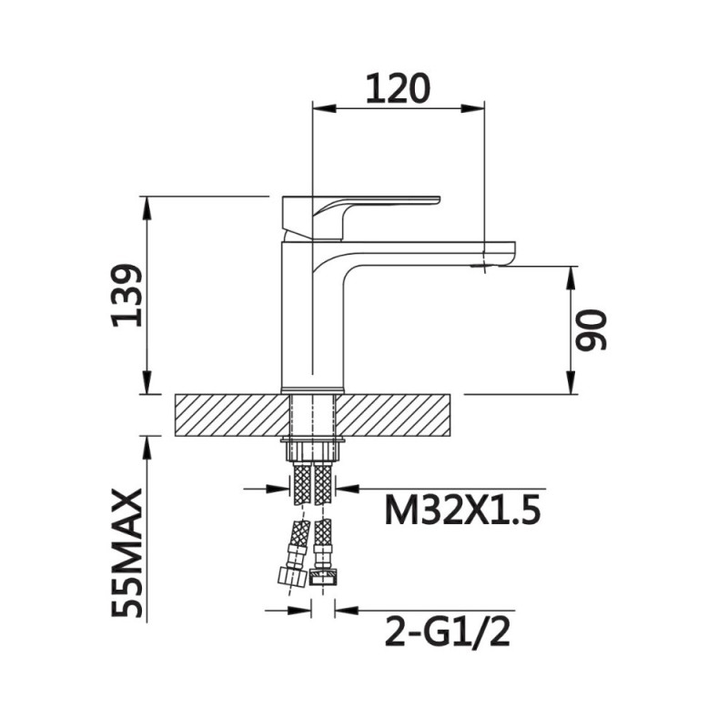 Qtap Змішувач для раковини Jay QTJAY270CRM45539 Chrome