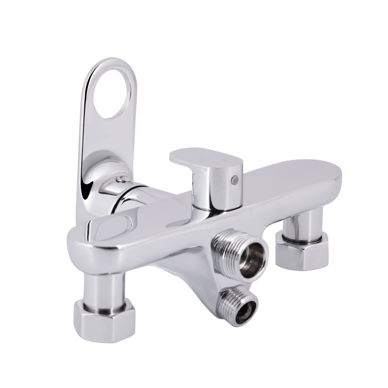 Qtap Змішувач для ванни Jay з довгим поворотним виливом (з душовим гарнітуром) QTJAY2601CRM45540 Chrome