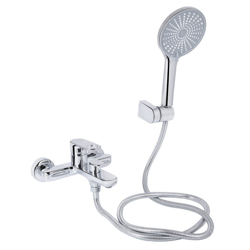 Qtap Змішувач для ванни Jay (з душовим гарнітуром) QTJAY259CRM45541 Chrome
