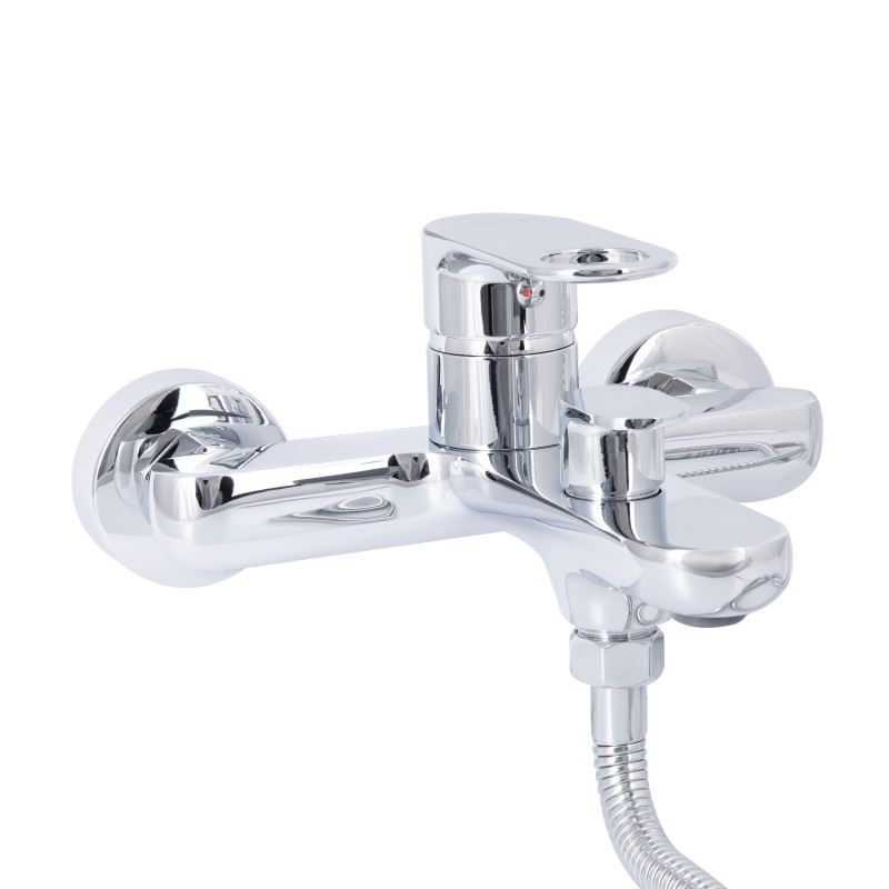 Qtap Змішувач для ванни Jay (з душовим гарнітуром) QTJAY259CRM45541 Chrome