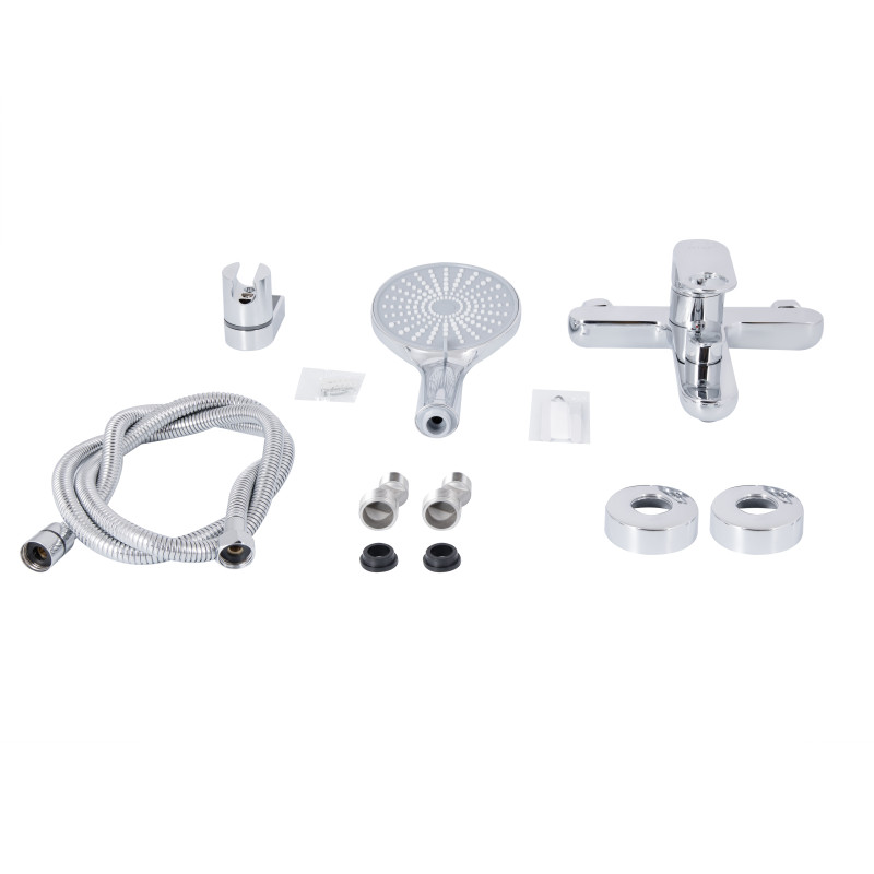 Qtap Змішувач для ванни Jay (з душовим гарнітуром) QTJAY259CRM45541 Chrome