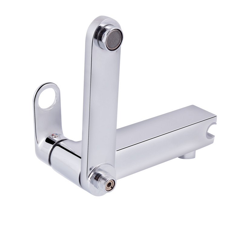 Qtap Змішувач для ванни Jay з поворотним виливом (з душовим гарнітуром) QTJAY260CRM45542 Chrome