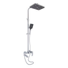 Qtap Душова система універсальна Swan Cascada на три споживача (з виливом) QTSWA111CRM45566 Chrome