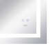 Qtap Дзеркало Mideya 800х700 з LED-підсвічуванням Touch, з антизапотіванням, з димером, рег. яскравості Reverse QT2078NCF8070W