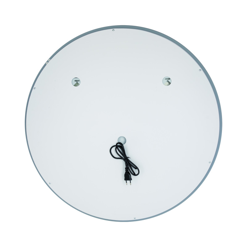 Qtap Дзеркало Mideya R800 з LED-підсвічуванням Touch, з антизапотіванням, з годинником, димером, рег. яскравості QT2078NCR8080W