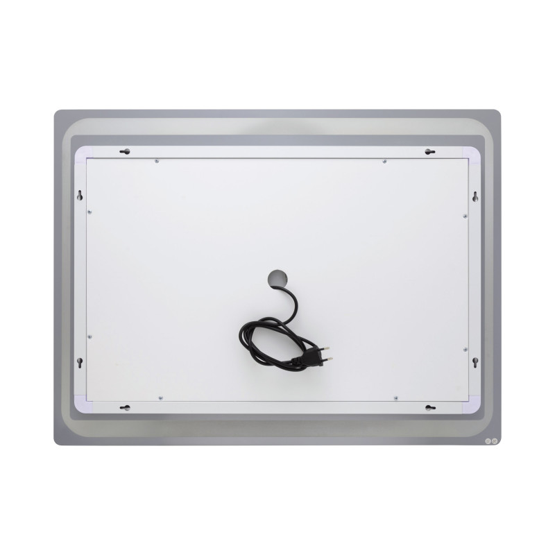 Qtap Дзеркало Mideya 800х600 з LED-підсвічуванням Touch, з антизапотіванням, з годинником, димером, рег. яскравості QT2078NCF8060W