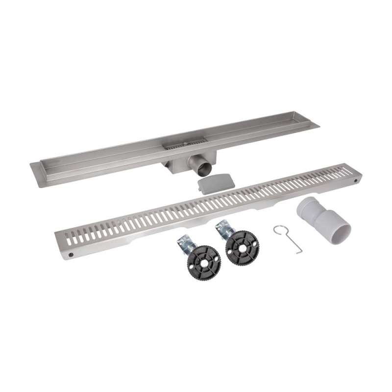 Qtap Трап із нержавіючої сталі Taurus FA600 лінійний із сухим затвором