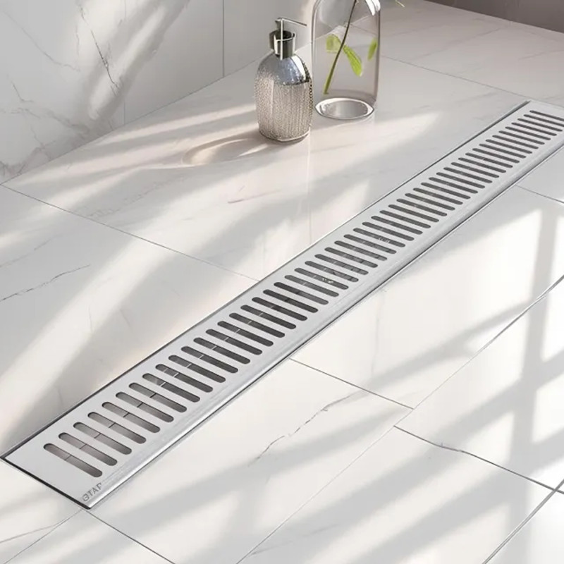 Qtap Трап із нержавіючої сталі Taurus FA700 лінійний із сухим затвором