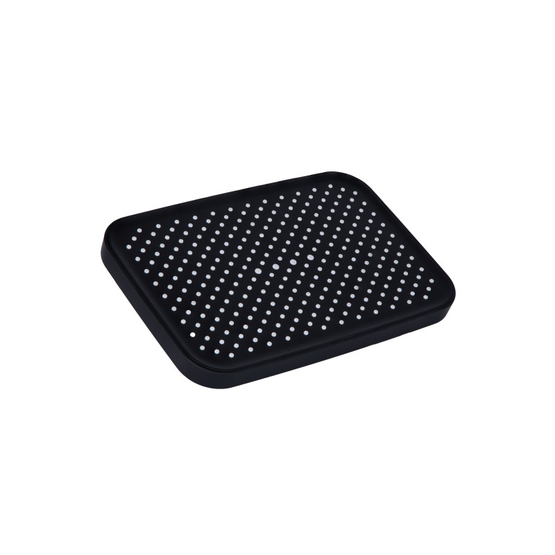 Qtap Лійка для верхнього душу Hlavova 300x200 мм прямокутна QTHLA107BLM45783 Black Matt