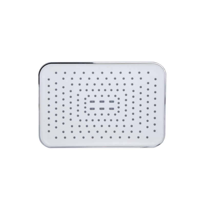 Qtap Лійка для верхнього душу Hlavova 260x180 мм прямокутна QTHLA107CRM45785 Chrome/White