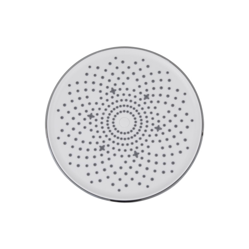 Qtap Лійка для верхнього душу Hlavova D 230 мм округла QTHLA107CRM45787 Chrome/White