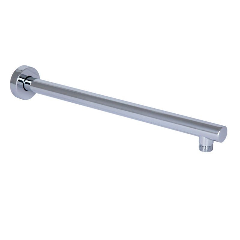 Qtap Кронштейн для верхнього душу Trubice 400 мм округлий QTTRU120CRM45926 Chrome