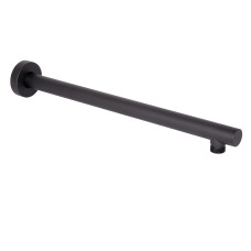 Qtap Кронштейн для верхнього душу Trubice 400 мм округлий QTTRU120BLM45927 Black Matt