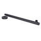 Qtap Кронштейн для верхнього душу Trubice 400 мм округлий QTTRU120BLM45927 Black Matt