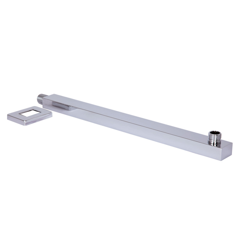 Qtap Кронштейн для верхнього душу Trubice 400 мм прямокутний QTTRU120CRM45928 Chrome