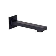 Qtap Вилив для систем прихованого монтажу Vytok 180 мм прямокутний QTVYT246BLM45933 Black Matt