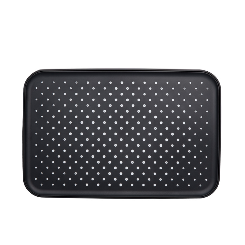 Qtap Лійка для верхнього душу Hlavova 330x220 мм прямокутна QTHLA107BLM45945 Black Matt