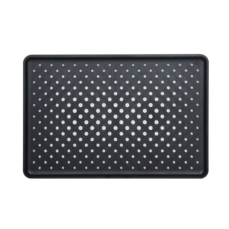 Qtap Лійка для верхнього душу Hlavova 280x280 мм прямокутна QTHLA107BLM45947 Black Matt