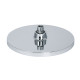 Qtap Лійка для верхнього душу Hlavova D 250 мм округла QTHLA107CRM45948 Chrome