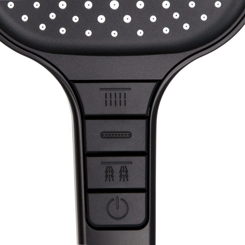 Qtap Лійка для ручного душу Rucni 130x130 мм QTRUC125BLM45957 Black Matt