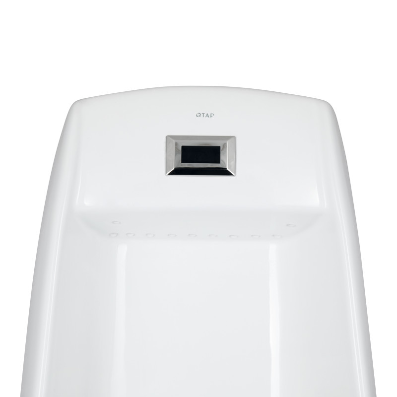 Qtap Пісуар підлоговий Scorpio з ІЧ-датчиком автоматичного змиву 430х370х990 White QT1488101HW