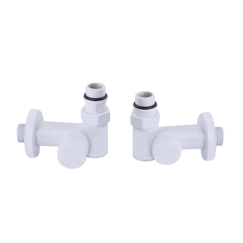 SD Forte Комплект кранів 1/2" НР для рушникосушарки кутовий бiлий SF395W15HEW