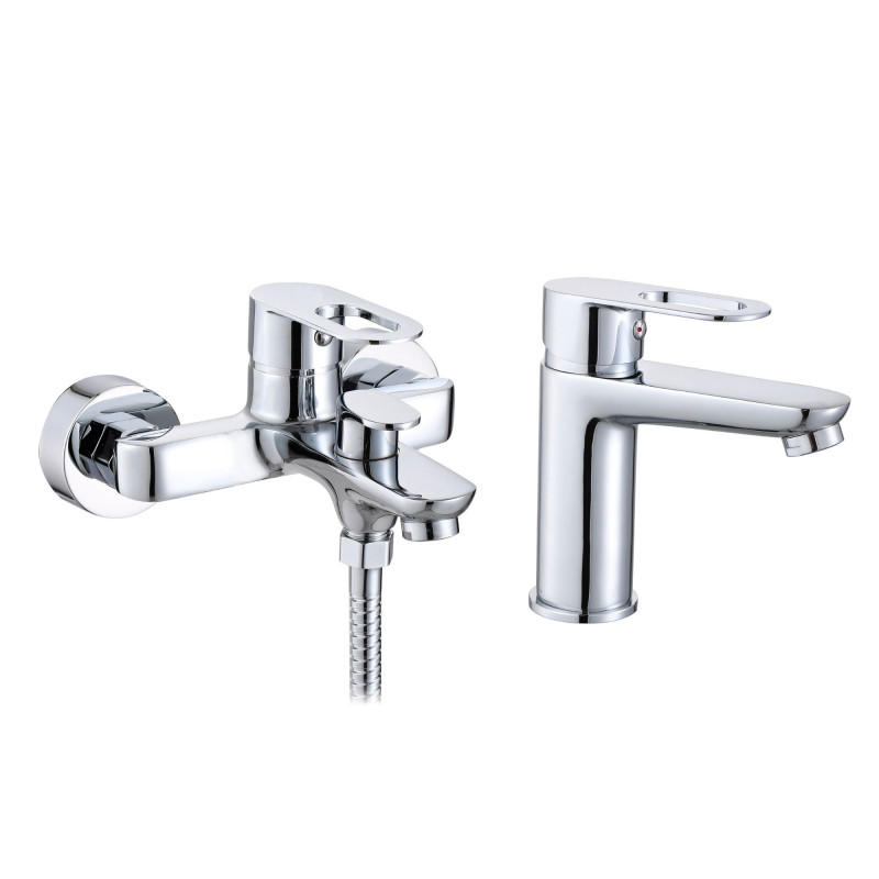 Lidz Набір змішувачів Latwa 001 + Latwa 006 Chrome