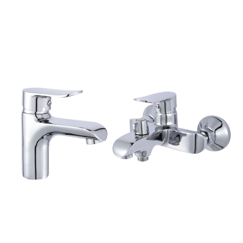 Lidz Набір змішувачів Wieza 001 + Wieza 006 Chrome