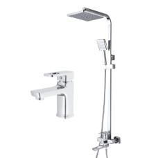 Lidz Набір змішувачів Wawel 001 + Wawel 1030 Chrome