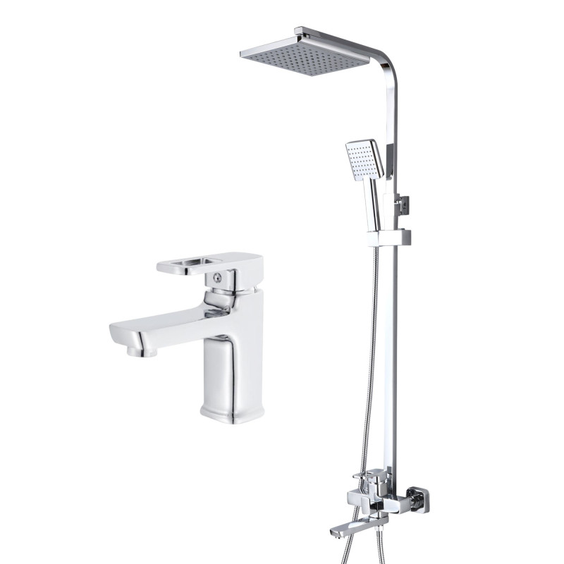 Lidz Набір змішувачів Wawel 001 + Wawel 1030 Chrome