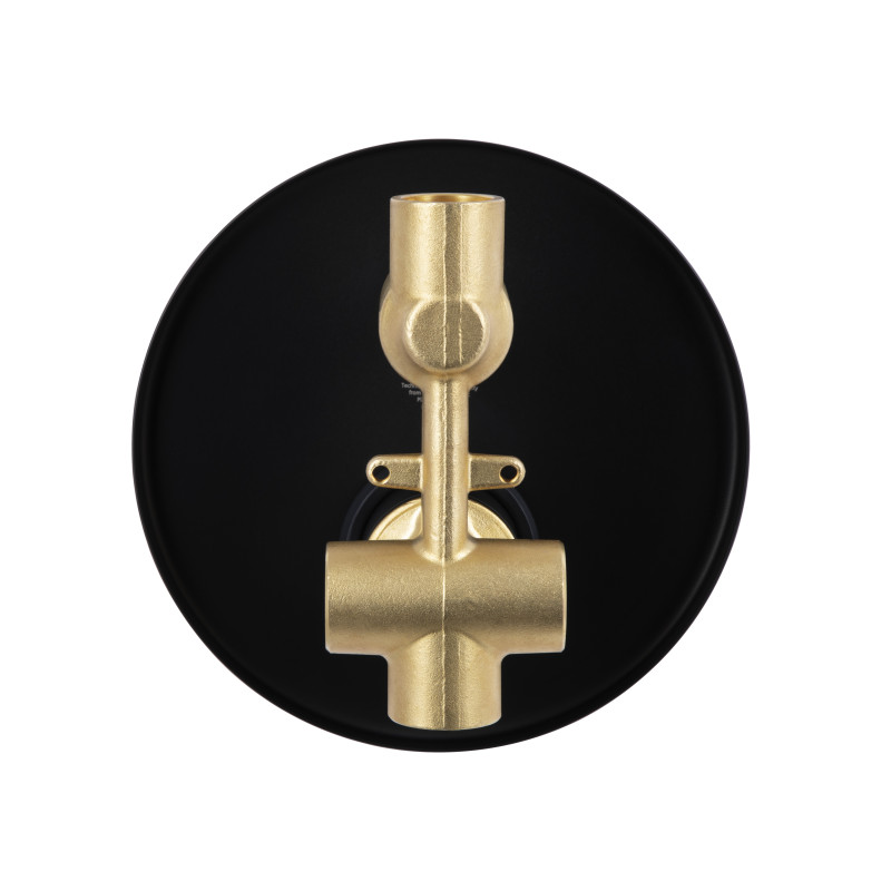 Qtap Душова система універсальна Scorpio прихованого монтажу на два споживача QTSCO113BLM45897 Black Matt