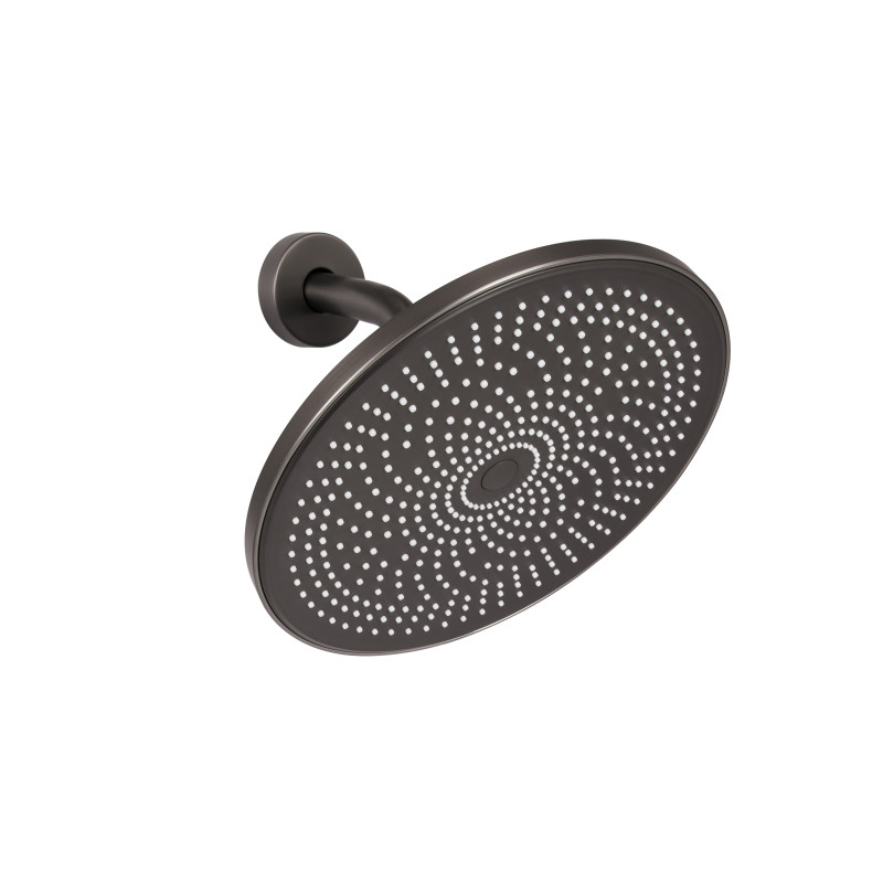 Qtap Душова система універсальна Slavonice прихованого монтажу на два споживача QTSLA113GMB45899 Gunmetal Black PVD