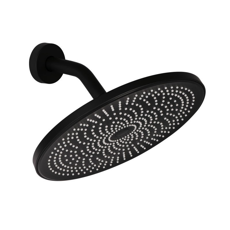 Qtap Душова система універсальна Slavonice прихованого монтажу на два споживача QTSLA113BLM45900 Black Matt