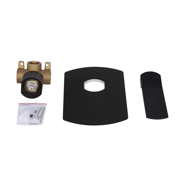 Qtap Змішувач для душу Slavonice прихованого монтажу QTSLA267BLM45903 Black Matt