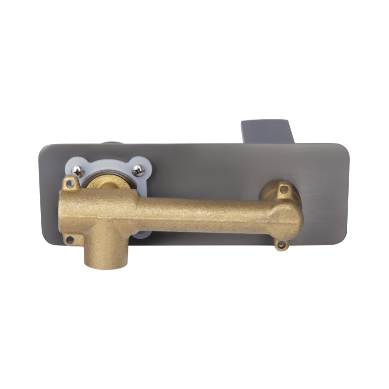 Qtap Змішувач для раковини Slavonice прихованого монтажу QTSLA273GMB45920 Gunmetal Black PVD