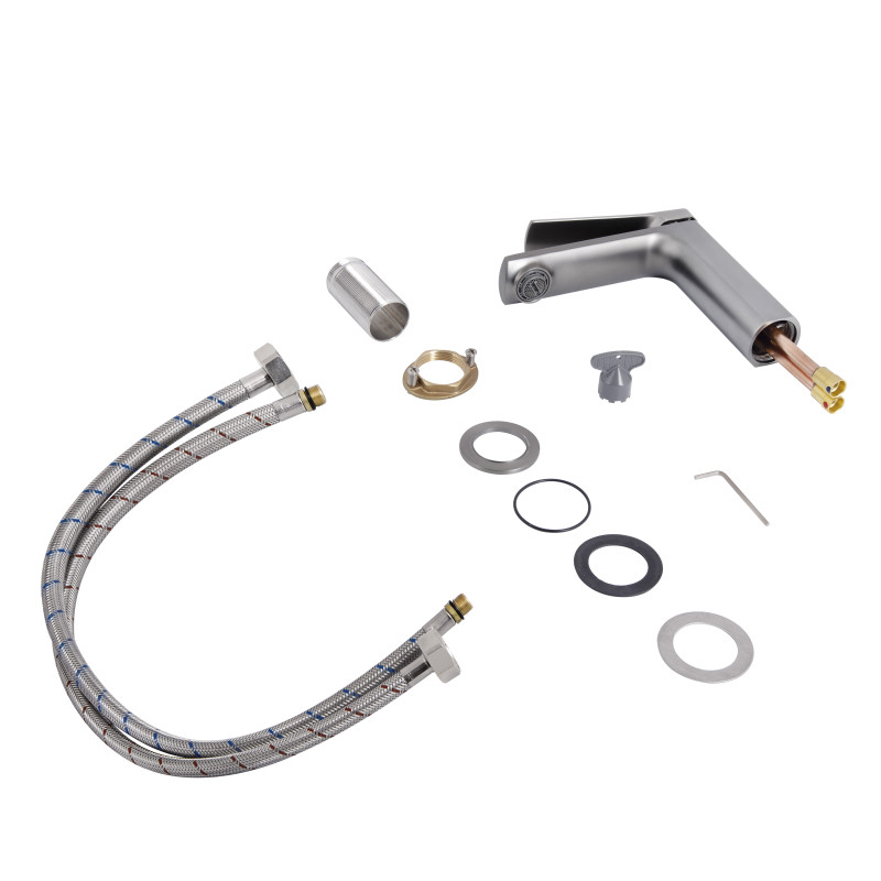 Qtap Змішувач для раковини Slavonice QTSLA270GMB45924 Gunmetal Black PVD