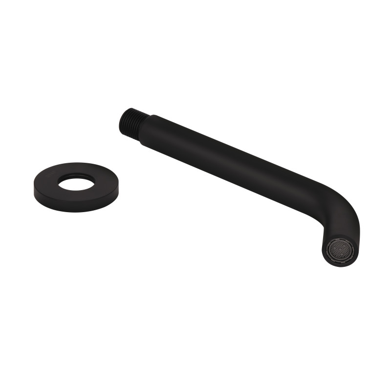 Qtap Вилив для систем прихованого монтажу Vytok 200 мм округлий QTVYT246BLM45931 Black Matt