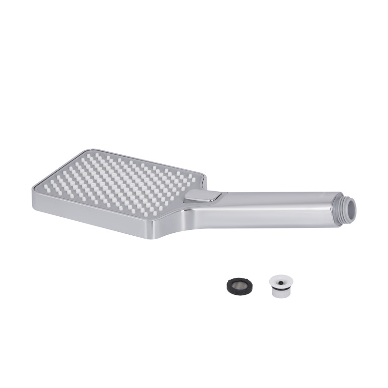 Qtap Лійка для ручного душу Rucni 140x95 мм прямокутна QTRUC125CRM45958 Chrome