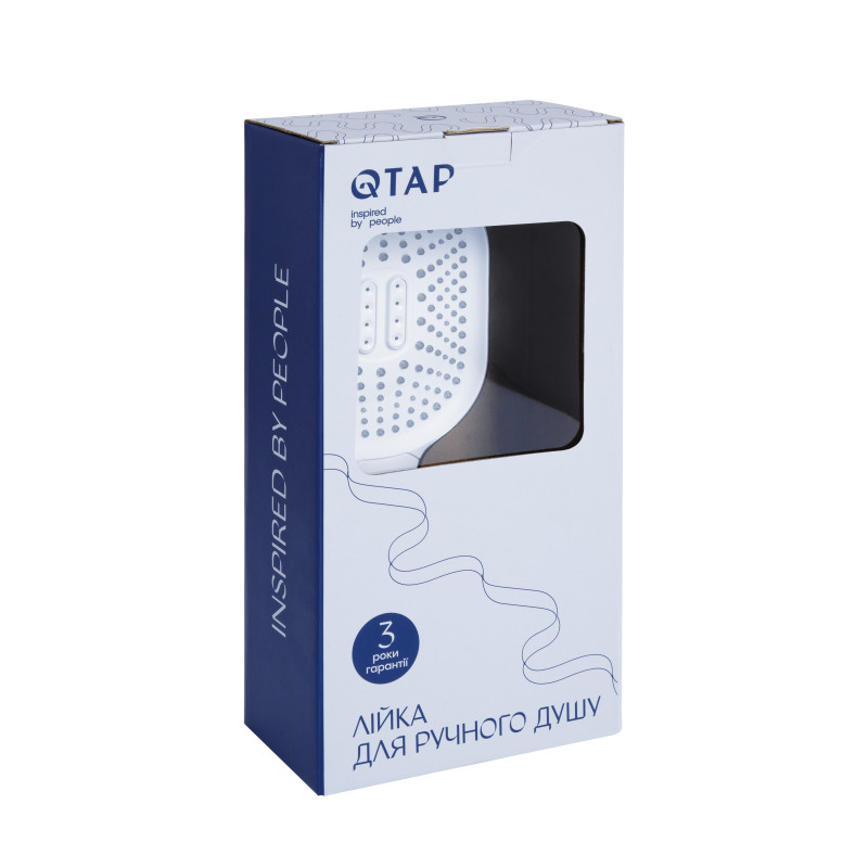 Qtap Лійка для ручного душу Rucni 140*110 мм QTRUC125CRM45960 Chrome