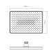 Qtap Лійка для верхнього душу Hlavova 280x280 мм прямокутна QTHLA107CRM45946 Chrome
