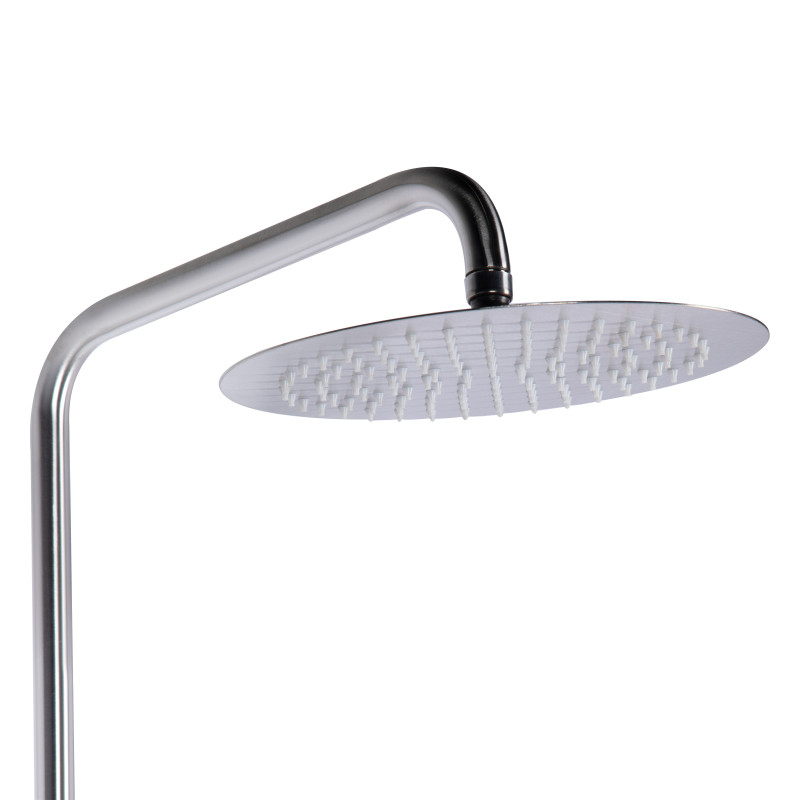 Lidz Душова система універсальна Aria 1033 на три споживача (з виливом) (k35) LDARI1033NKS46109 Nickel