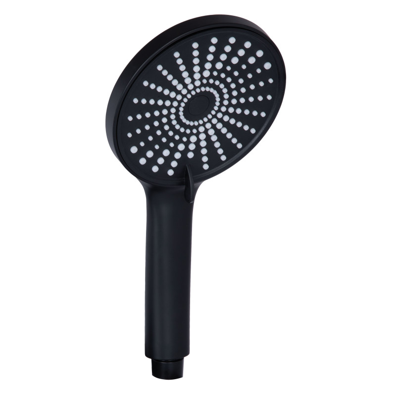 Qtap Змішувач для ванни Jay з поворотним виливом (з душовим гарнітуром) QTJAY260BLM45548 Black Matt