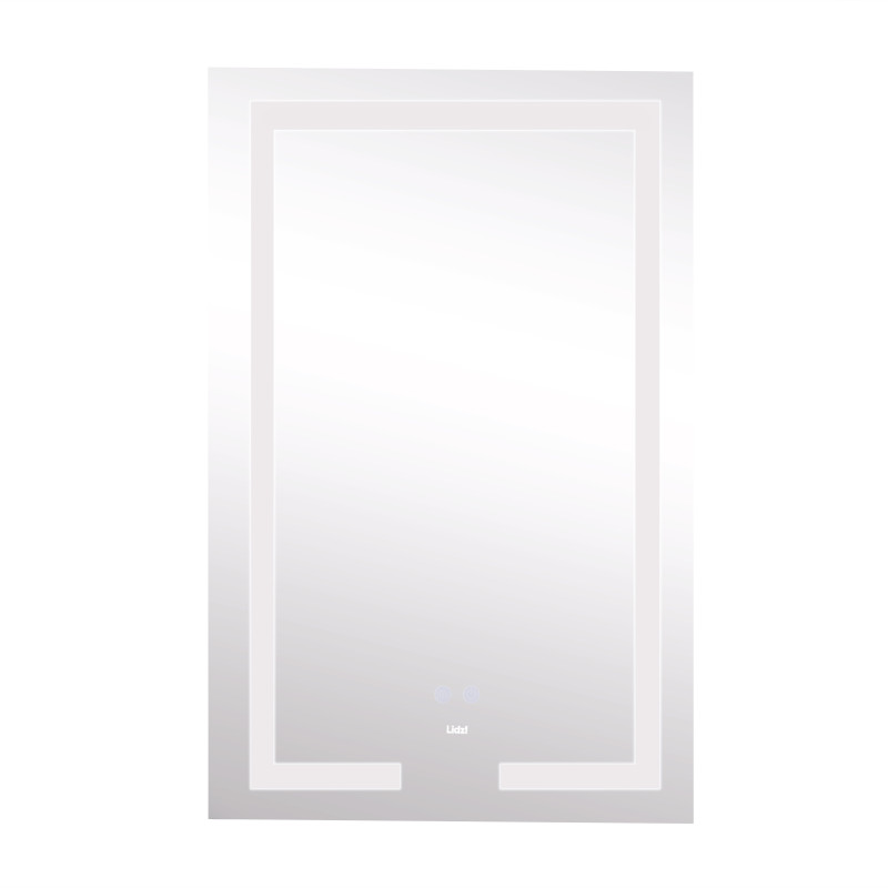 Lidz Дзеркало Kubis 800х500 з LED-підсвічуванням Touch, з антизапотіванням, з димером, рег. яскравості LD78LF9365080