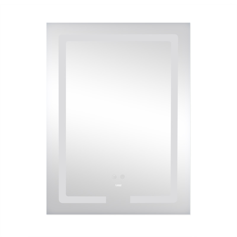Lidz Дзеркало Kubis 600х800 з LED-підсвічуванням Touch, з антизапотіванням, з димером, рег. яскравості LD78LF9376080