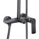 Qtap Душова система для душу Slavonice на два споживача QTSLA110GMB45913 Gunmetal Black PVD