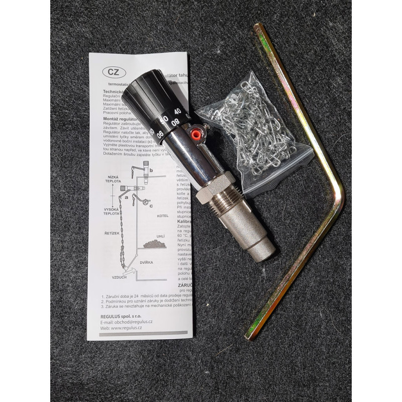 Regulus Регулятор тяги для твердотопливных котлов RT4