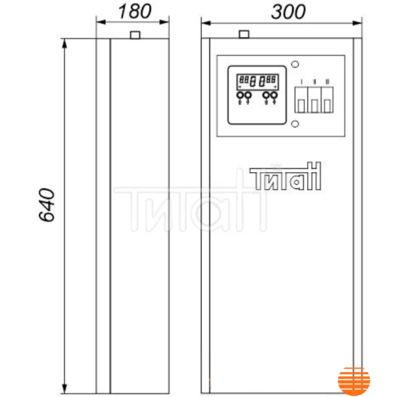 ТІТАН Котел мини настенный NEW 3кВт/220В (104002)